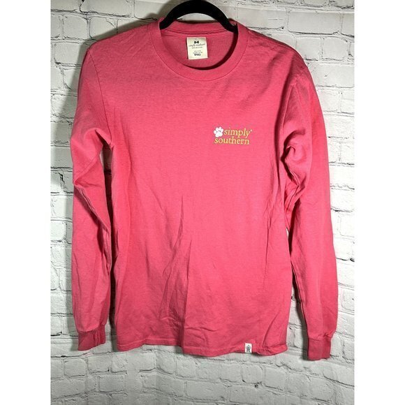 SIMPLY SOUTHERN LADIES LONG SLEEVE GRAPHIC TEE (S)‎ EUC AND GENTLY WORN - Picture 1 of 5